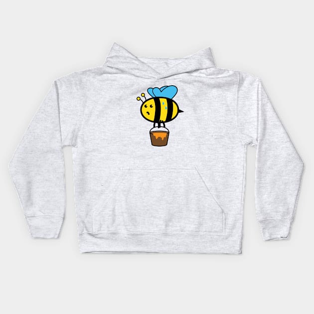 Cute bee Kids Hoodie by UniqueDesignsCo